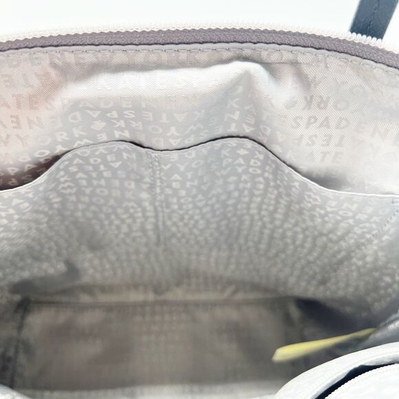 Kate Spade New York Mavis Street Jeralyn Silver Gray Glitter Tote Bag Purse READ - Picture 11 of 15